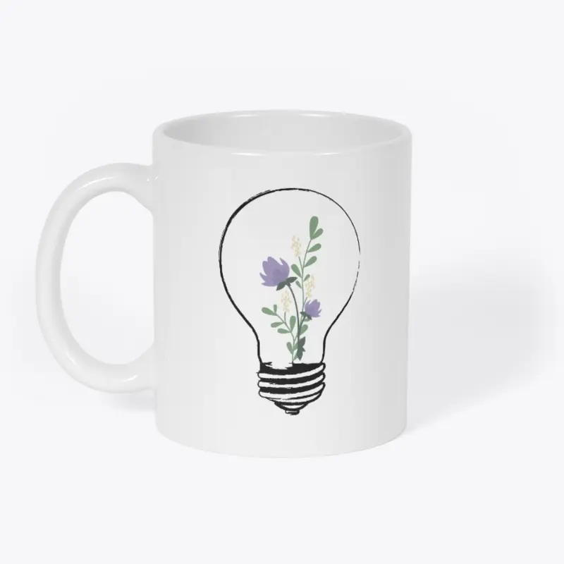 Light Bulb With Flowers